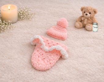 Miscarriage Keepsake Crochet Cocoon & Hat | Angel Baby Bunting | Stillbirth Infant Loss Memorial | Newborn Photo Prop | Handmade Bereavement