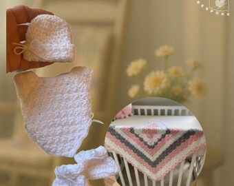 Preemie Outfit Booties Hat Set | Blanket