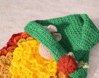 Crochet Fall Gnome Door Hanger | Handmade Autumn Decor