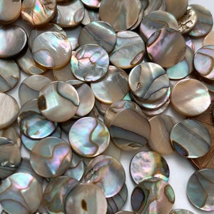 9mm Shell Cabochon Round Natural Pearl Shell 9x9mm flatback Craft Embellishment Discs C15-14