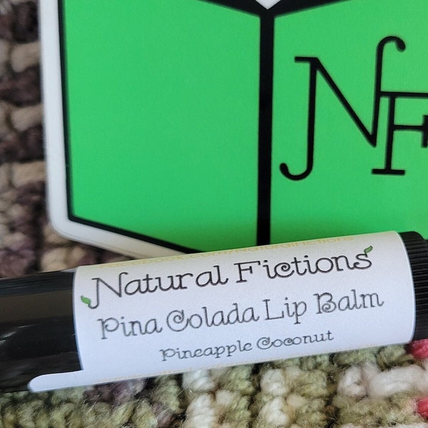 Pina Colada Lip Balm - Beeswax Lip Balm, Pineapple, Coconut, Tropical, Beach, Dye Free, Eco-Friendly, Spring, Summer, Foodie, Gift Ideas