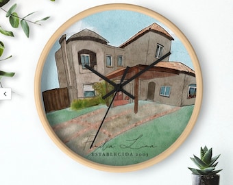 Custom Design Wall Clock with Photo Collage, Personalized Gift, Housewarmings, Anniversaries, birthdays and any special day