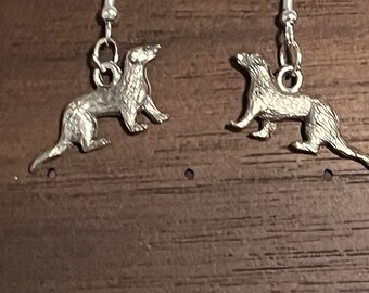 Ferret Dangle Earrings