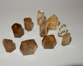 Citrine - natural cut and polished point