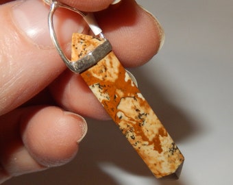 Picture Jasper pendant - sterling silver