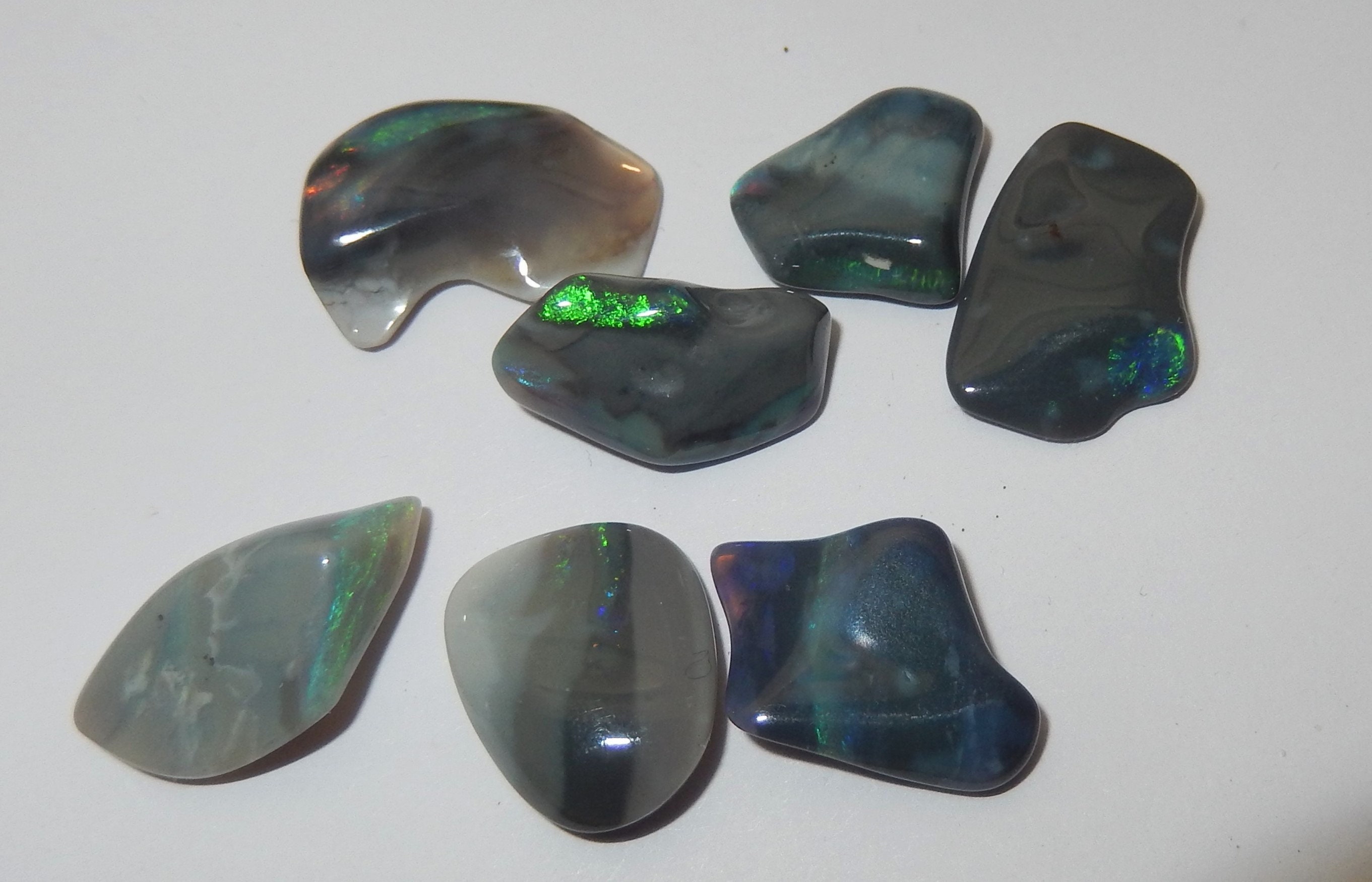 polished fire opal