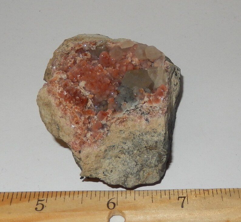 Rhodocrosite crystal cluster image 3