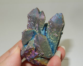 Titanium coated Spirit Quartz cluster