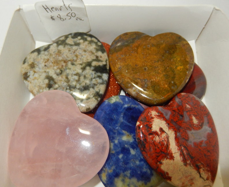 Flat Polished Stone Heart image 5