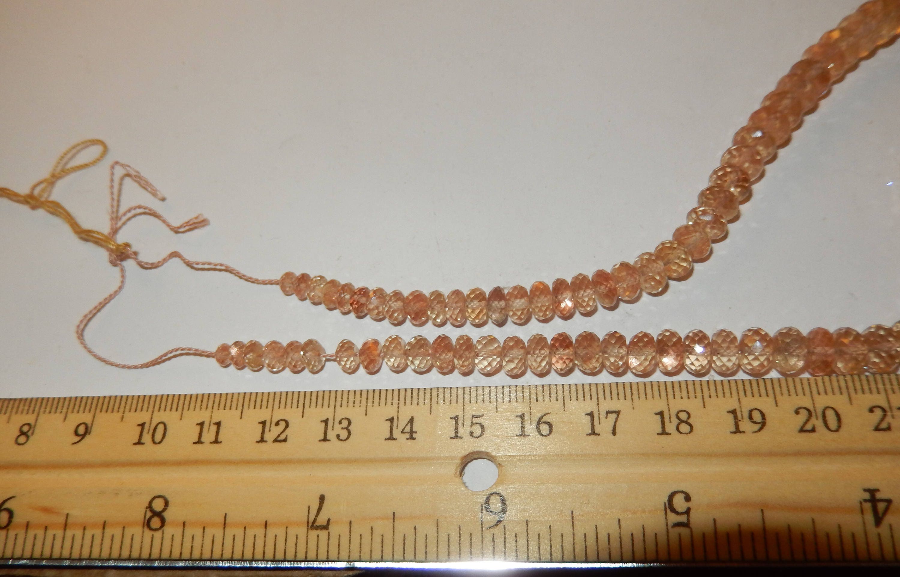 Faceted Oregon Sunstone Beads With Schiller Rondelle Etsy
