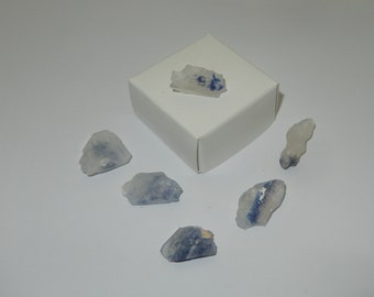 Dumortierite in Quartz crystal