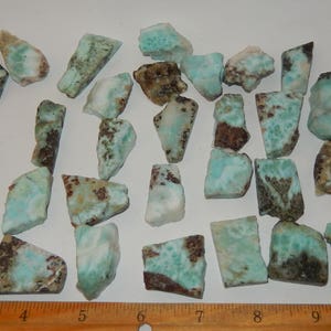 Larimar slab raw image 5