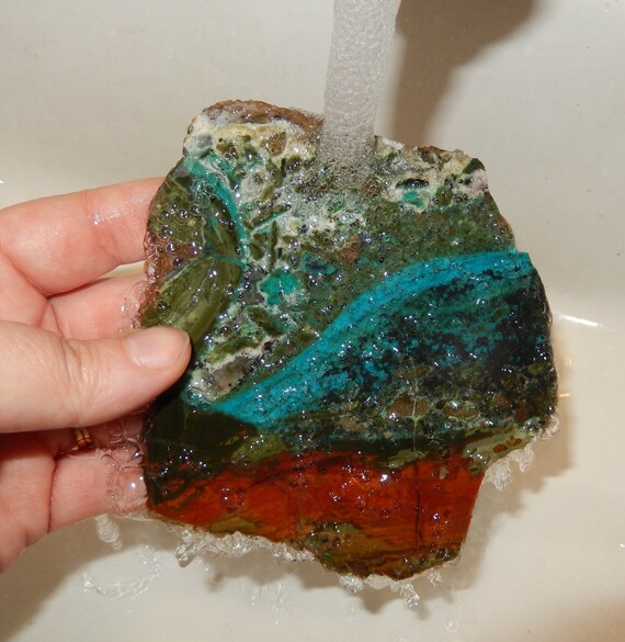 Parrot Wing Chrysocolla - Large Slab - Etsy