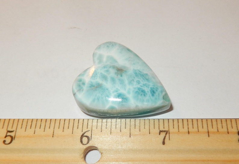 large hole Drilled Larimar Heart