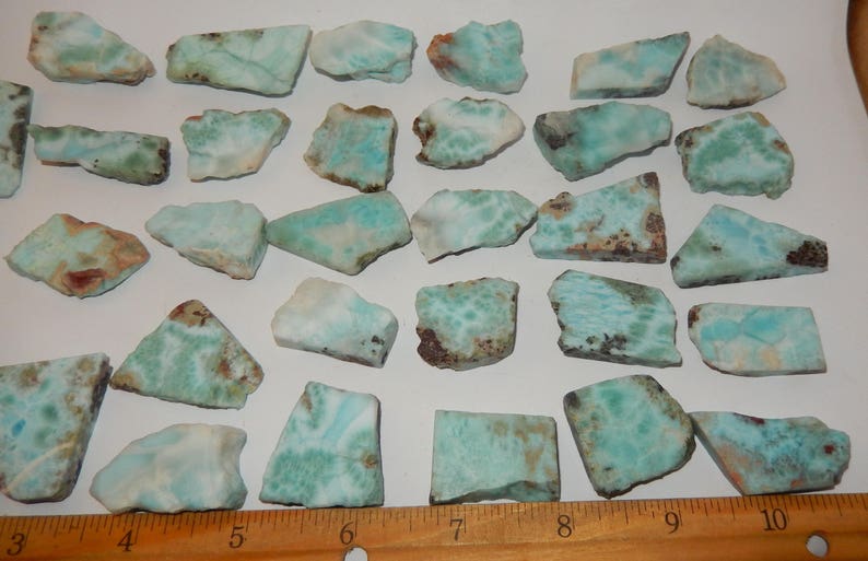 Larimar slab raw image 4