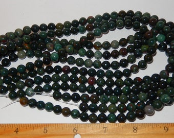 Bloodstone - 8mm bead strand