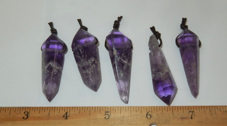 Drilled Amethyst Point image 8