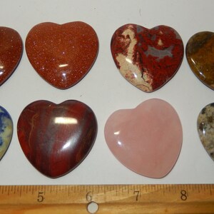 Flat Polished Stone Heart image 3