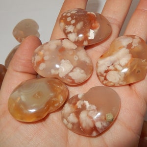 Flower Agate heart