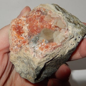 Rhodocrosite crystal cluster image 1