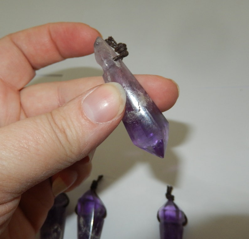 Drilled Amethyst Point image 5