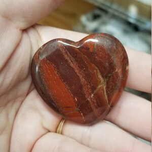 Flat Polished Stone Heart image 7