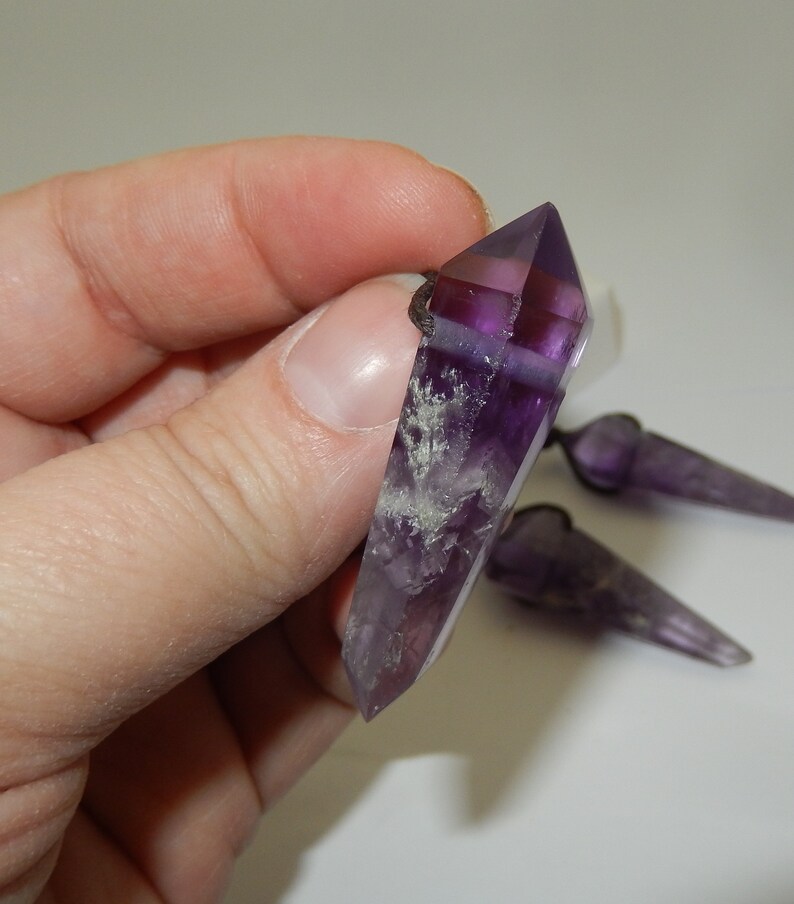 Drilled Amethyst Point image 4