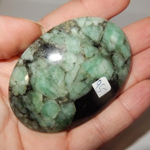 Emeralds in schist palm image 3