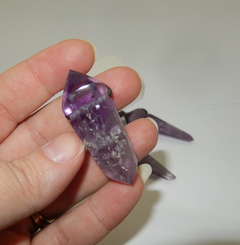 Drilled Amethyst Point image 7