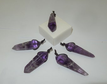 Drilled Amethyst Point