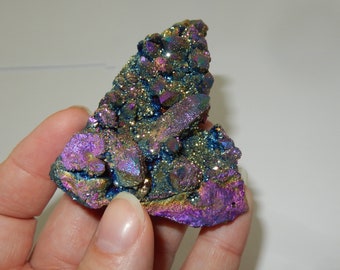 Titanium coated Spirit Quartz cluster