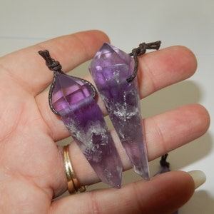 Drilled Amethyst Point image 2