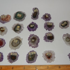 Amethyst/Quartz stalactite slice image 4