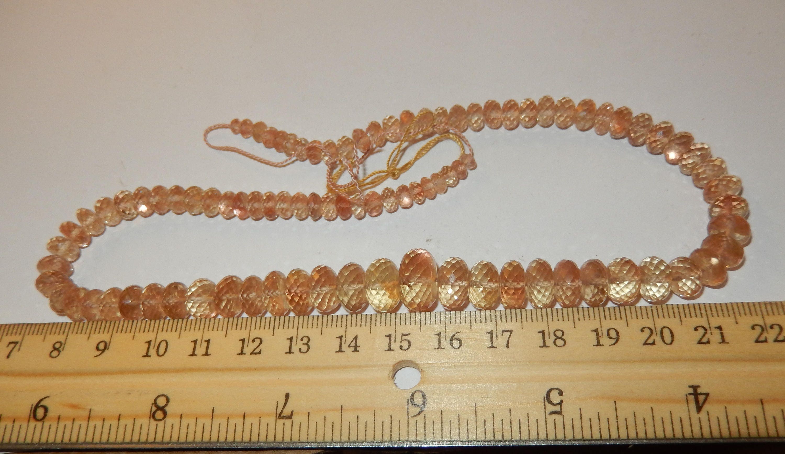 Faceted Oregon Sunstone Beads With Schiller Rondelle Etsy