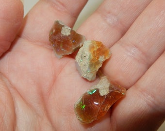 Fire opal - rough Ethiopian opal