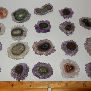 Amethyst/Quartz stalactite slice image 2