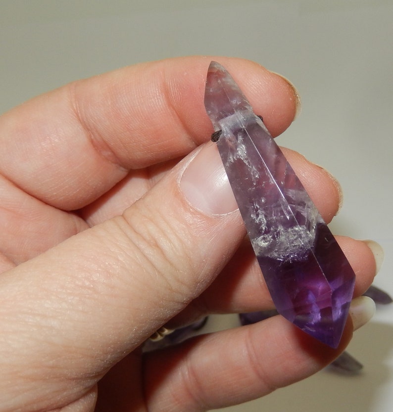 Drilled Amethyst Point image 6