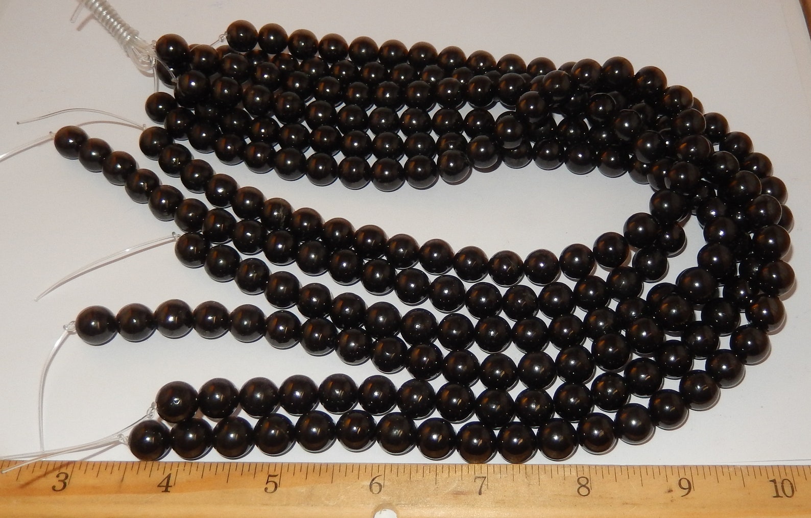 Shungite Beads 15 Length Round Bead Strand 10mm Etsy