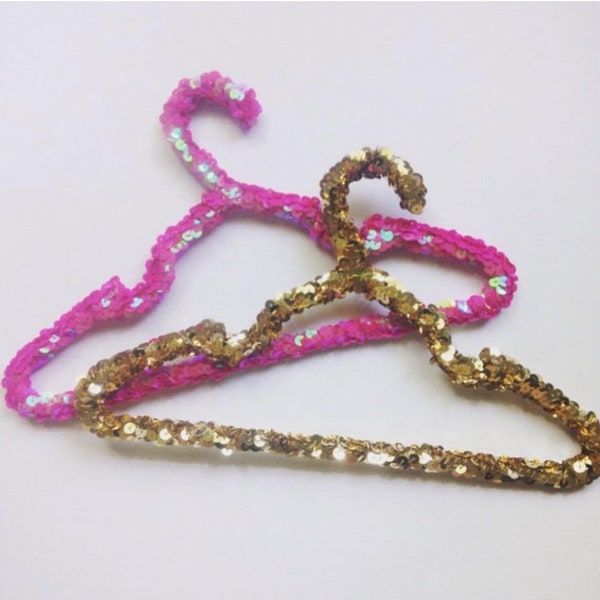 Child Sized Gold Sequin Hanger