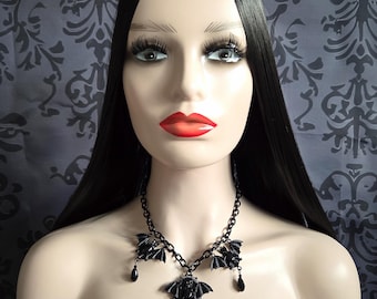 Gothic Vampire Bats INCLEMENTIA Choker Necklace Halloween