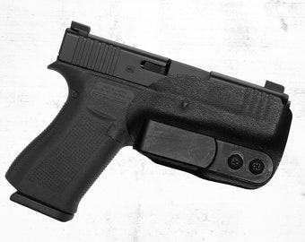 Glock 43 43x Hybrid Kydex Holster Trigger Guard IWB Tuckable USA Made 1.5 or 1.75 inch belt clip 24 Colors!