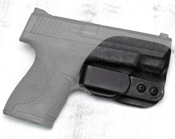 M&P Shield 9 / 40 Hybrid Trigger Guard With Clip Holster IWB USA Made 1.5 or 1.75 inch belt Clip 24 Colors Available