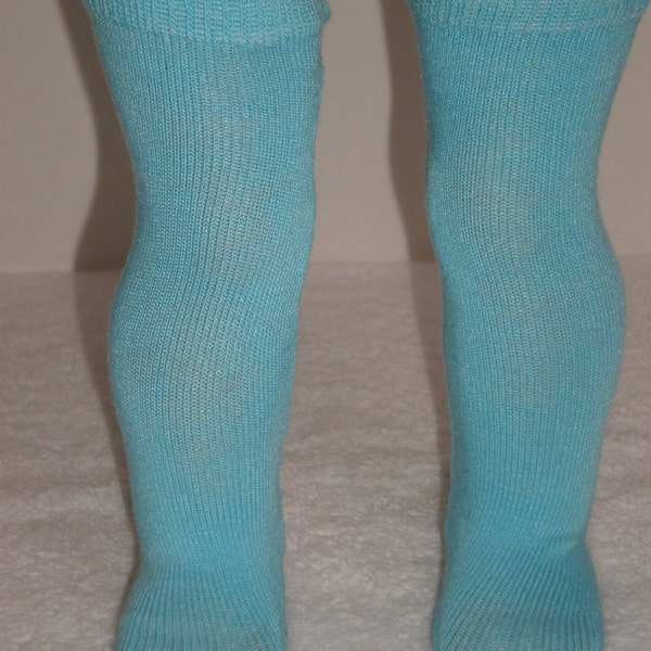 poupée American Girl 18 pouces vêtements Aqua cuisse haute chaussettes