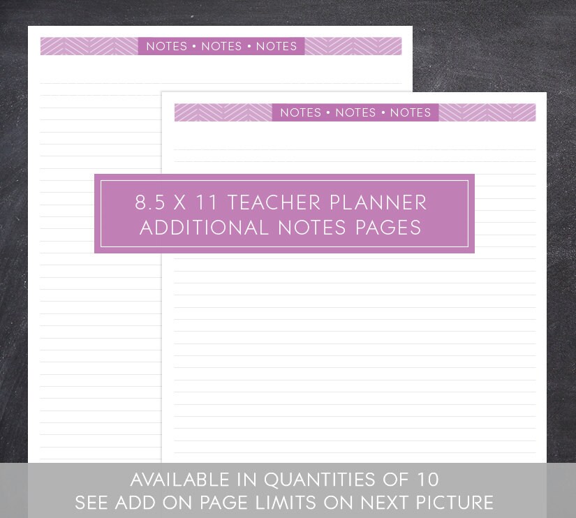 Notes Pages for Large Teacher Planner