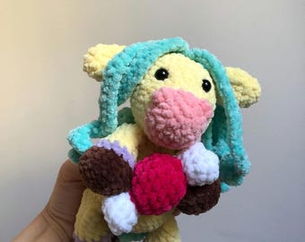 Patrón PDF Caballo Hanna Juguete de Crochet Pony Amigurumi Tutorial para Principiantes Lindo Juguete de Peluche