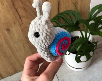 Patrón PDF Caracol Boby Juguete de Peluche de Crochet Amigurumi Regalo para Niños Decoración de Verano
