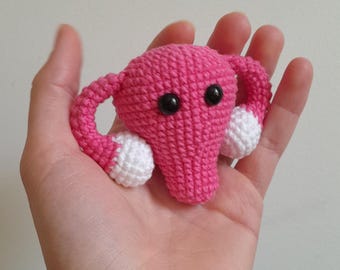 PDF Patrón de Ganchillo Útero ENG Amigurumi Tutorial Anatomía Peluche Medicak Decoración