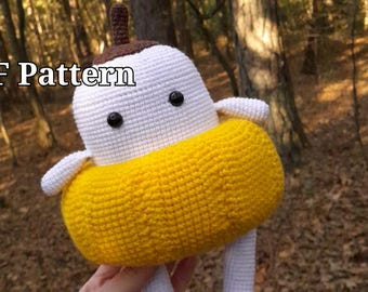 Patrón PDF Calabaza Feliz Crochet Decoración de Otoño Halloween Amigurumi Juguete de Calabaza de Otoño Tutorial fácil para principiantes