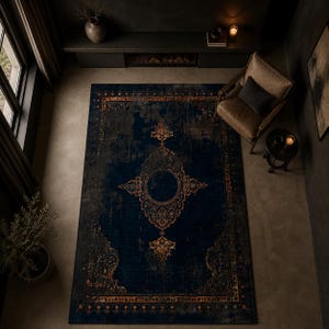 Steampunk Kupfer Teppich: Gothic Decor Wohnzimmer Teppich