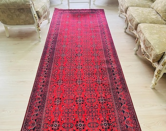 Red Tree of Life Oriental Rug: 5x8 Vintage Persian Style Carpet